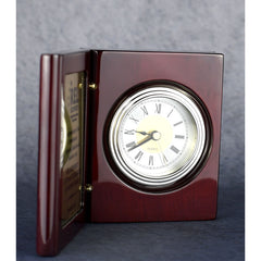 Rosewood Book Clock