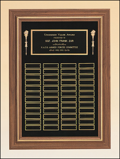 American Walnut Frame Perpetual Plaque