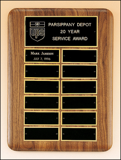 American Walnut Perpetual Plaque