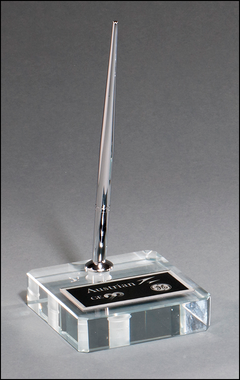 Pen Set with Clear Glass Base