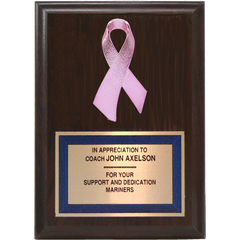 Plaque With Awareness Ribbon