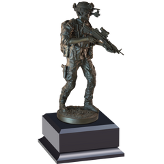 Night Mission Soldier Statue