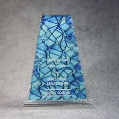 Acrylic Tower with Crinkle Edge