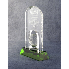 Crystal Arch with Golf Ball