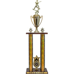 Two-Tier 4 Post Trophy With Star "Exclusive" Star