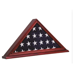 Mahogany Finished Flag Case