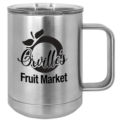 15 oz. Stainless Steel Vacuum Insulated Mug with Slider Lid