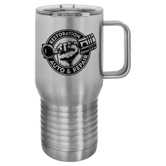 20 oz. Stainless Steel Vacuum Insulated Travel Mug with Slider Lid