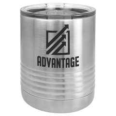 10 oz. Stainless Steel Vacuum Insulated Ringneck Tumbler with Clear Lid