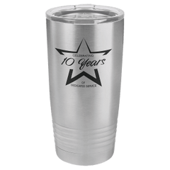 20 oz. Stainless Steel Vacuum Insulated Ringneck Tumbler with Clear Lid