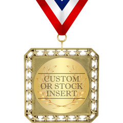 Exclusive Square Medal with Insert