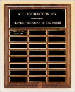 American Walnut Perpetual Plaque