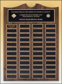 American Walnut Perpetual Plaque