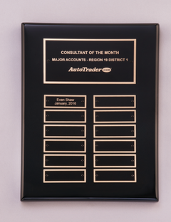Black Piano-Finish Perpetual Plaque