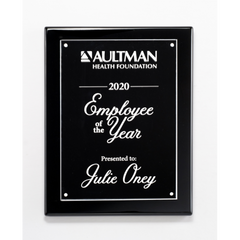 Clear Acrylic Plate on High Gloss Plaque