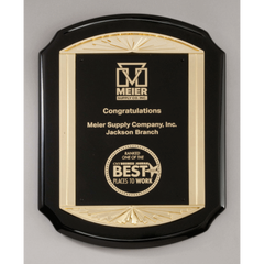 Finish Plaque with Gold Frame Casting