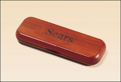 Hinged Pen Box Rosewood Finish