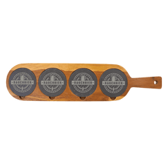 Acacia Wood/Slate Serving Board