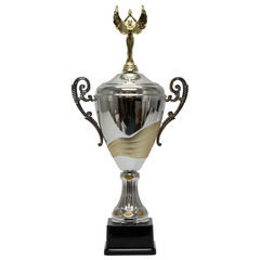 Two-tone Loving Cup w/figure