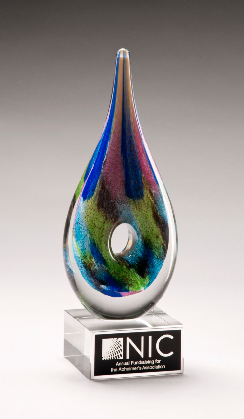 Multi Color Art Glass Award