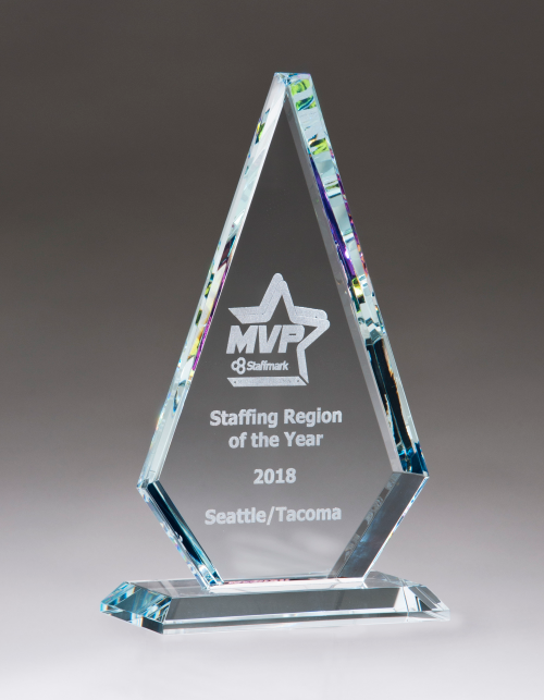 Diamond Series Glass Award with Prism-Effect Top