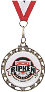 Cal Ripken Baseball "Star" design Gold Medallion