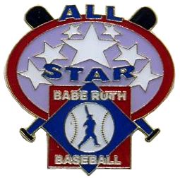 Babe Ruth Baseball "All-Star" Award Pin