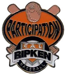 Cal Ripken Baseball "Participation" Award Pin