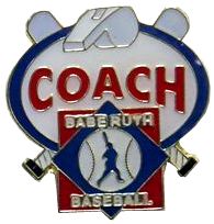 Babe Ruth Baseball "Coach" Award Pin.