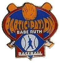 Babe Ruth Baseball "Participation" Award Pin