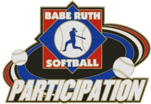 Babe Ruth Softball "Participation" Award Pin