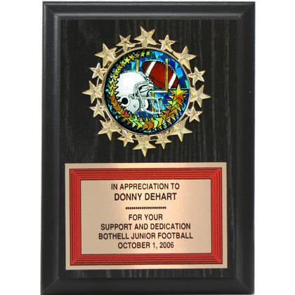 Starburst Medallion Ebony Plaque
